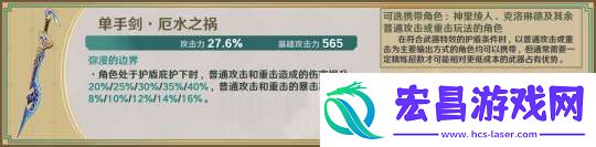 【原神】星鹫赤羽/厄水之祸/乘浪的回旋/缀花之翎数据参考