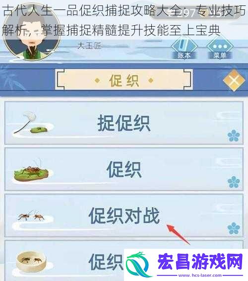 古代人生一品促织捕捉攻略大全