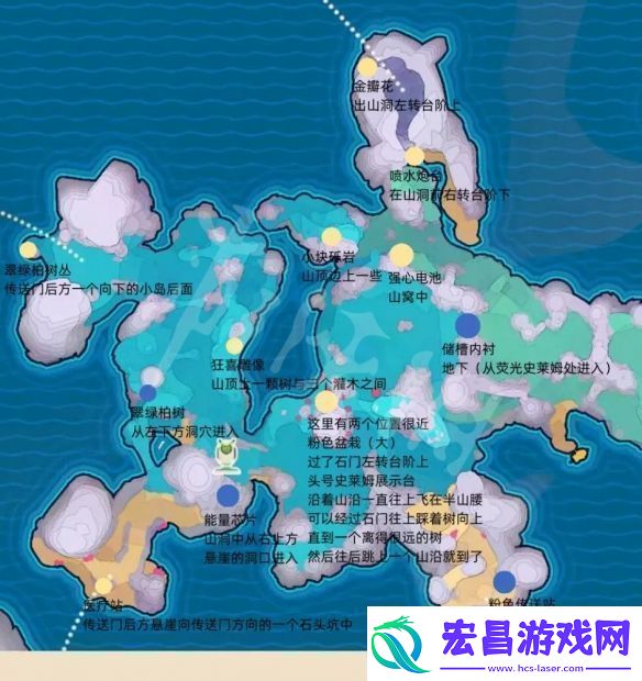 史莱姆牧场2彩虹原野藏宝球位置介绍彩虹原野藏宝球地图