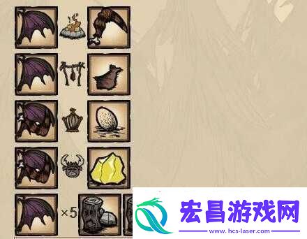 饥荒游戏中烤蝙蝠翅膀