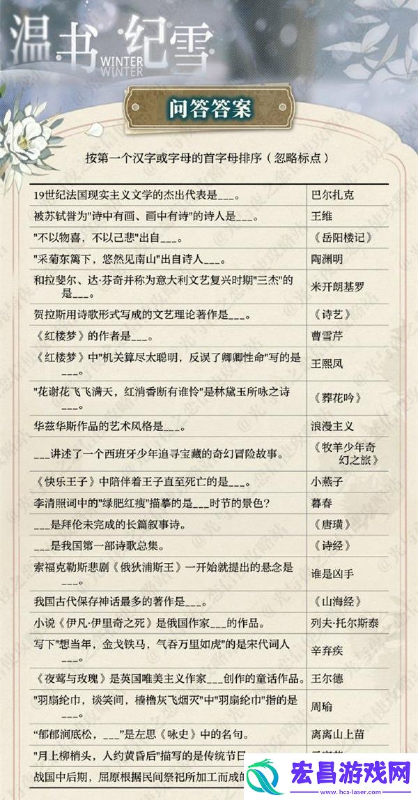 光与夜之恋温书纪雪怎么答