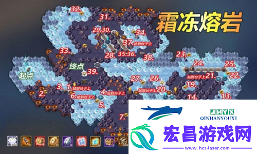 剑与远征霜冻熔岩怎么走