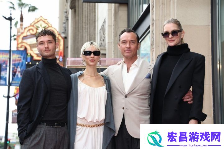 男主裘德·洛好莱坞星光大道留名