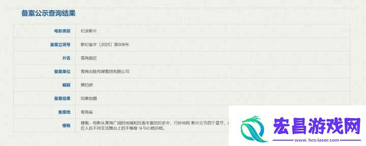青海面匠纪录片立项