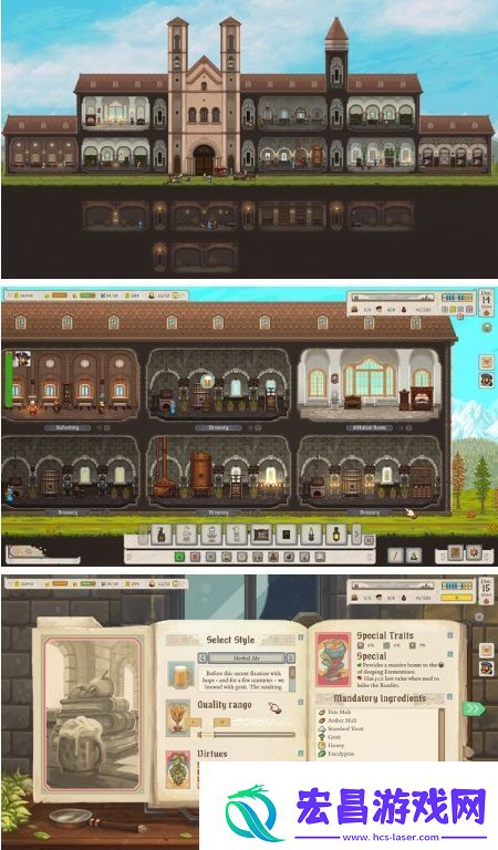 像素风建造模拟啤酒修道院2月18日Steam抢测