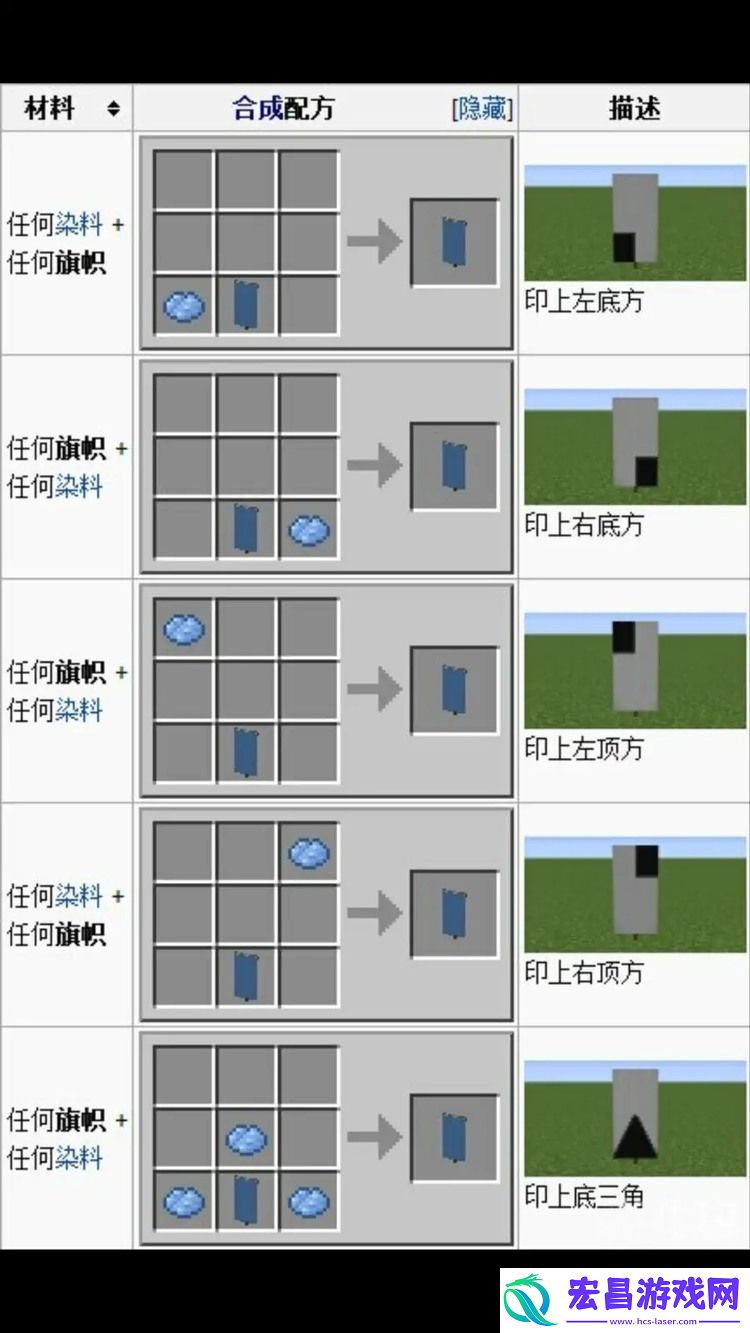 我的世界旗帜
