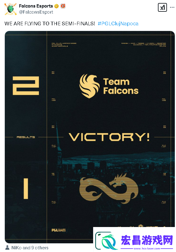 Falcons战胜Eternal