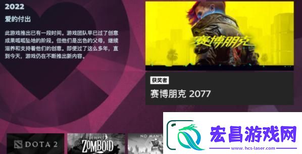Steam年度大奖游戏名单最新