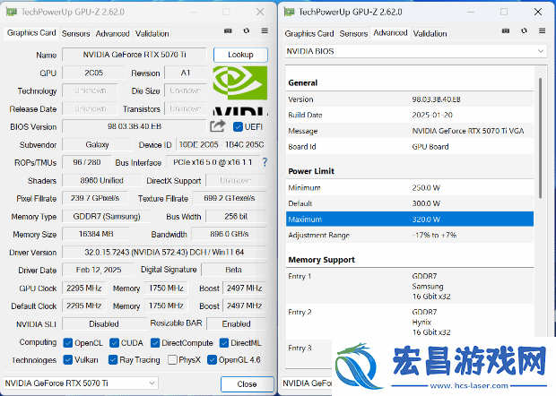 全金属外壳颜值出众影驰RTX5070Ti金属大师OC显卡评测