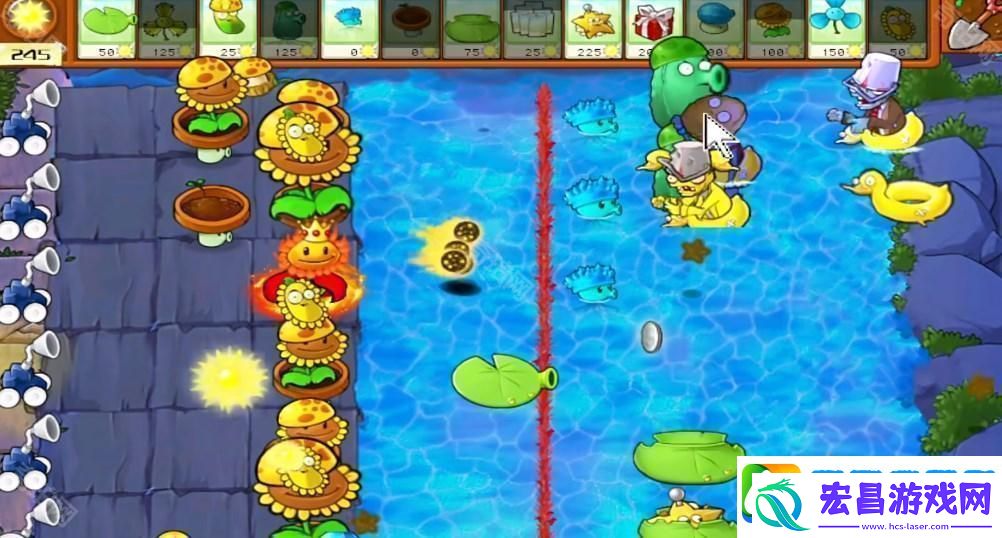 植物大战僵尸杂交版冒险关卡66关怎么过