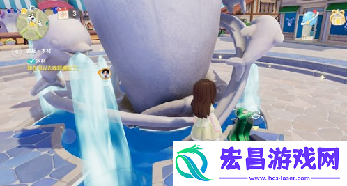 心动小镇中央喷泉上泡泡怎么获取
