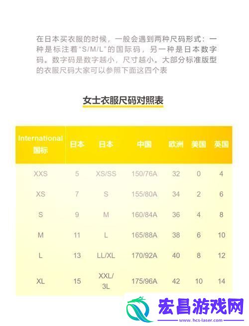欧美尺码日本尺码专线美国