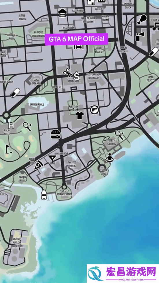 网络出现疑似GTA6详细地图