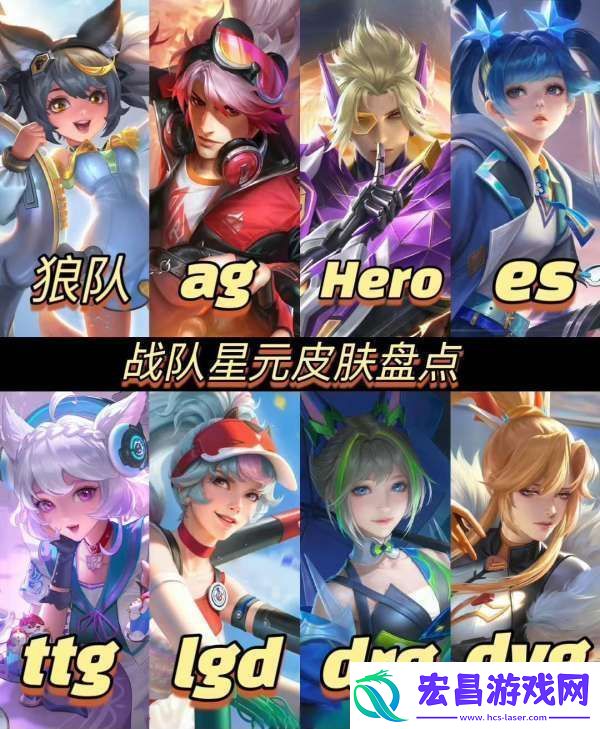 王者战队星元皮肤盘点你最喜欢哪款战队星元呢