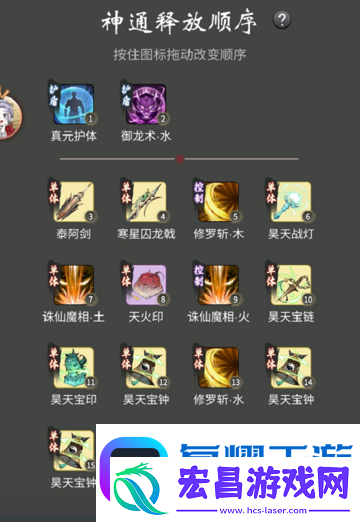 一念逍遥涅槃期神通释放顺序是什么