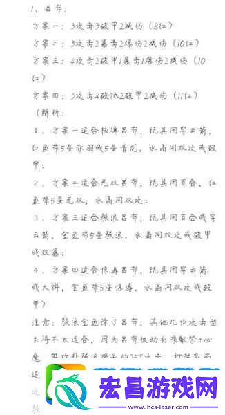 三国志吕布传深度解析