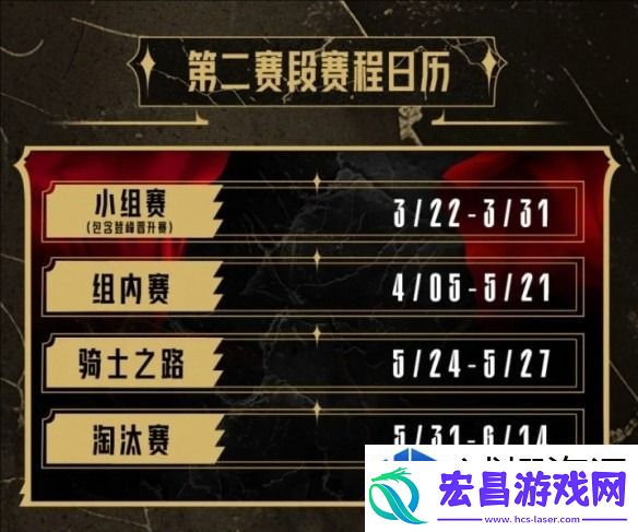 英雄联盟lpl第二赛段赛程表一览
