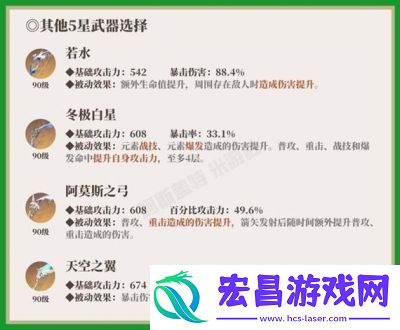 原神提纳里专用武器强度如何提纳里专用武器属性解析