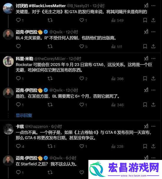 暴雪前总裁称GTA6是神