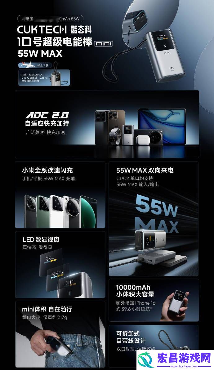 159元享10000mAh-217g轻巧便携！