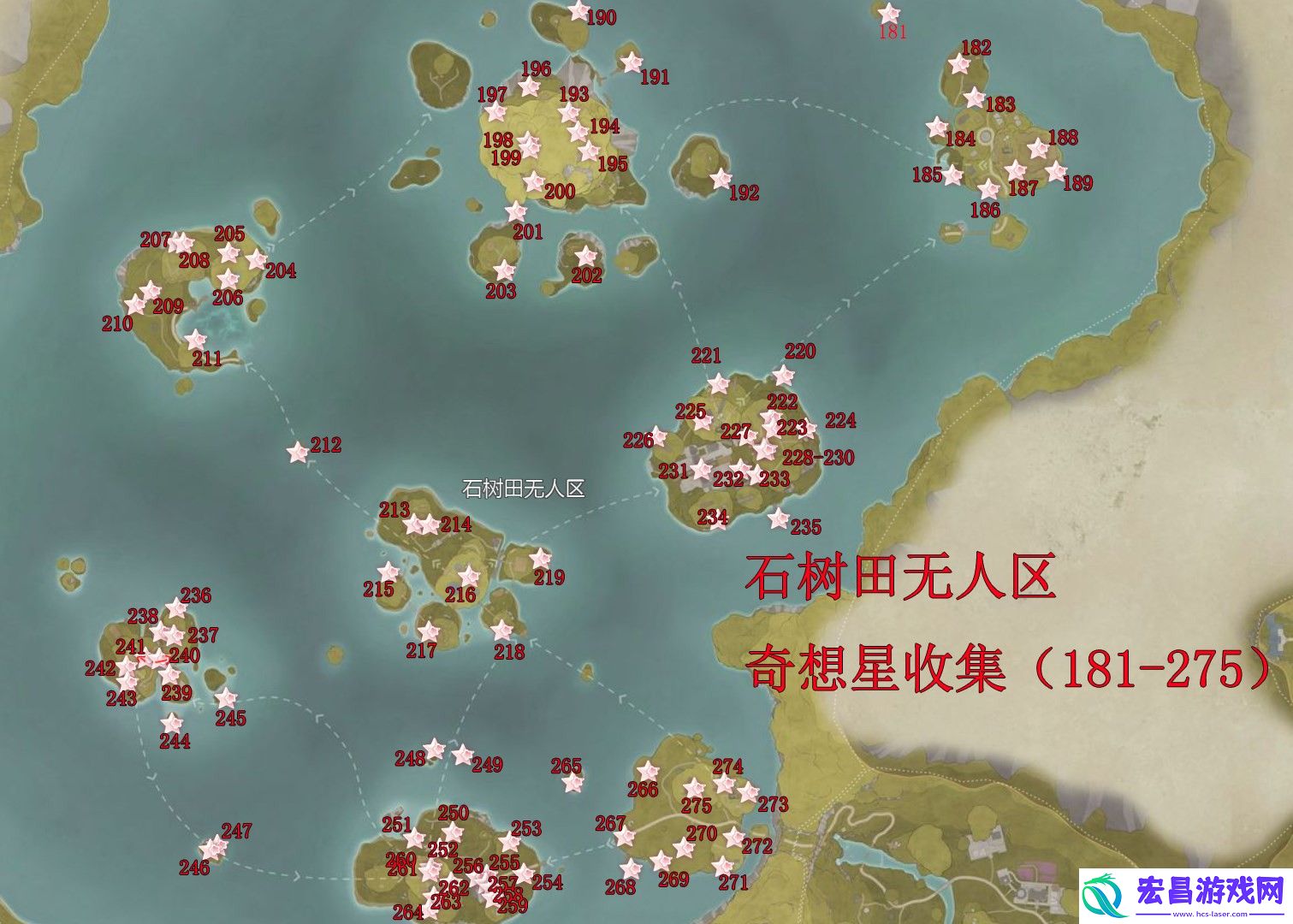 无限暖暖石树田无人区奇想星收集大全