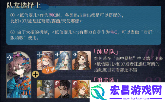 重返未来1999纸信圈儿阵容搭配攻略