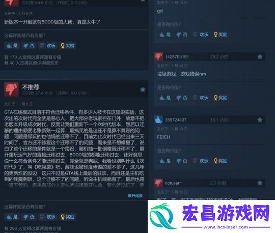 给他爱5增强版成Steam上用户评价最差的GTA游戏