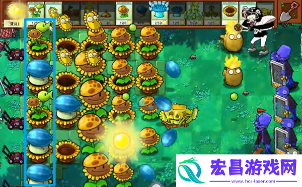 植物大战僵尸杂交版冒险35关怎么过