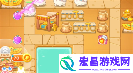 保卫萝卜4法老归来第115关通关流程