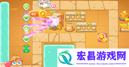 保卫萝卜4法老归来第115关通关流程