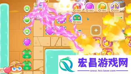 保卫萝卜4法老归来第115关通关流程