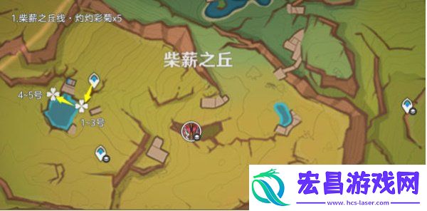 灼灼彩菊采集路线