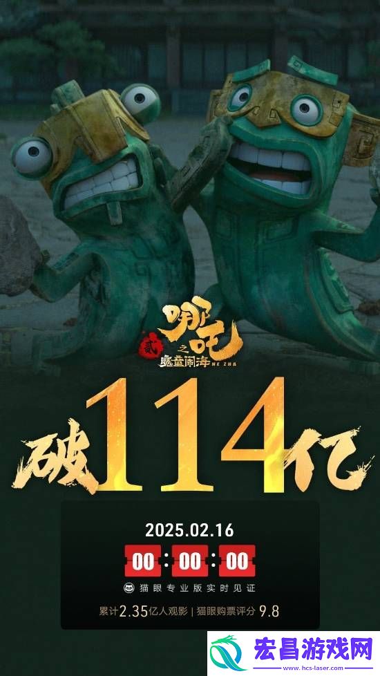 哪吒2票房突破114亿