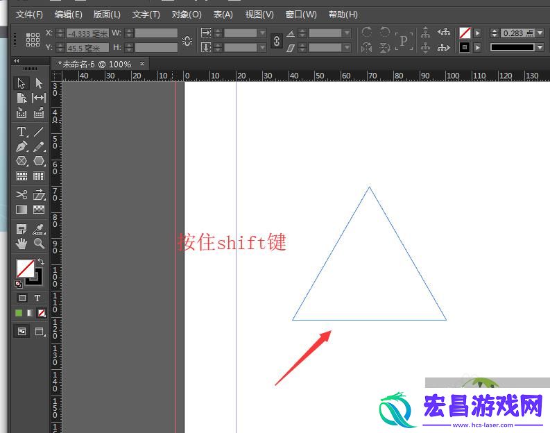 ID中制作三角形形状方法【indesign】