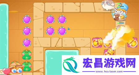 保卫萝卜4法老归来第115关通关流程