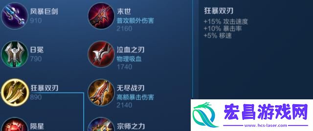 王者荣耀经济最低最强的出装