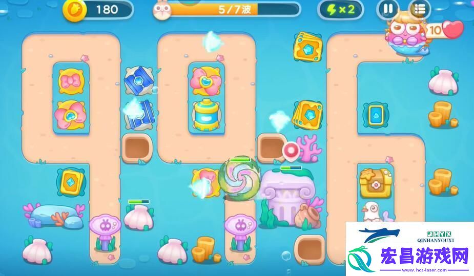 保卫萝卜4海的闺女第101关攻略