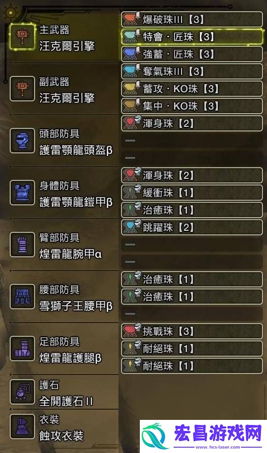 大锤毕业配装攻略