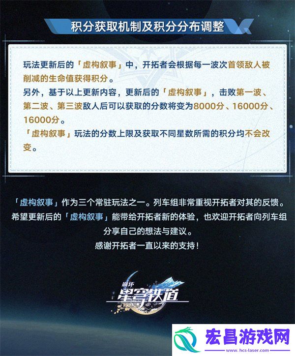 崩坏星穹铁道2.7版本虚构叙事玩法更新前瞻一览