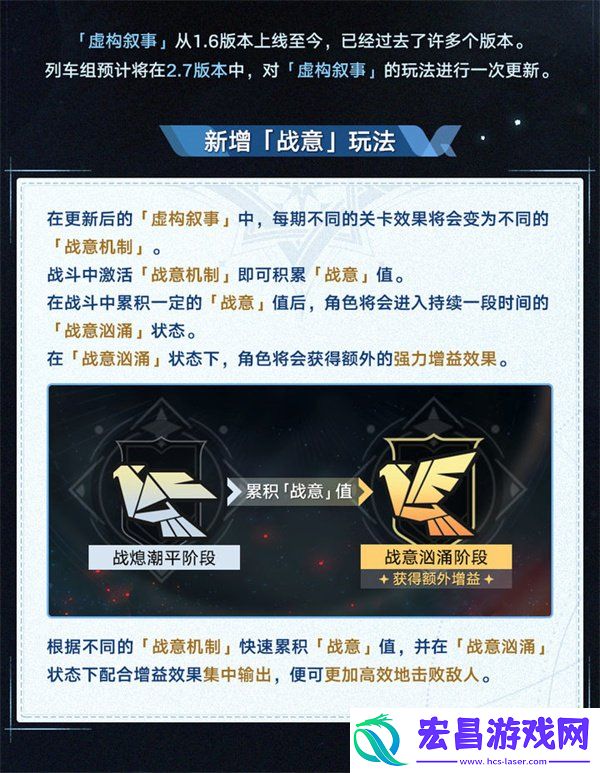 崩坏星穹铁道2.7版本虚构叙事玩法更新前瞻一览