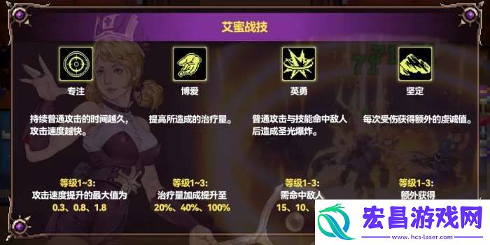 战魂铭人艾蜜有什么技能