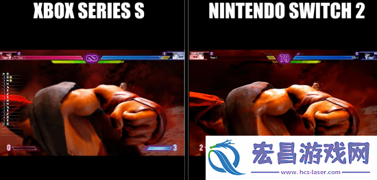 博主对比街头霸王6在Switch2与XSS平台上的运行情况