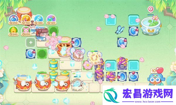保卫萝卜4梁波波与祝秋秋第54关怎么过