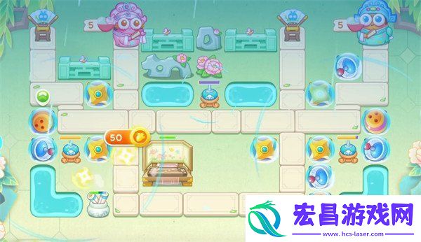 保卫萝卜4梁波波与祝秋秋第59关怎么过