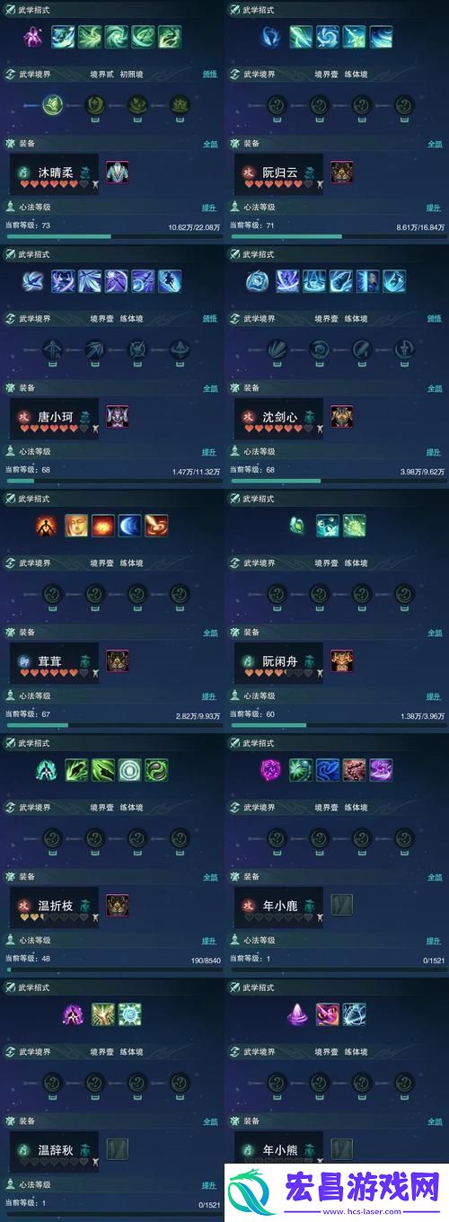 花讽院骇罗技能、属性及境界全解析