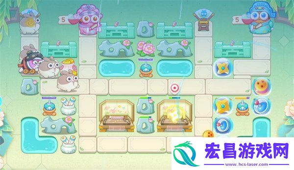 保卫萝卜4梁波波与祝秋秋第59关怎么过