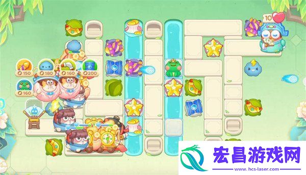 保卫萝卜4梁波波与祝秋秋第75关怎么过