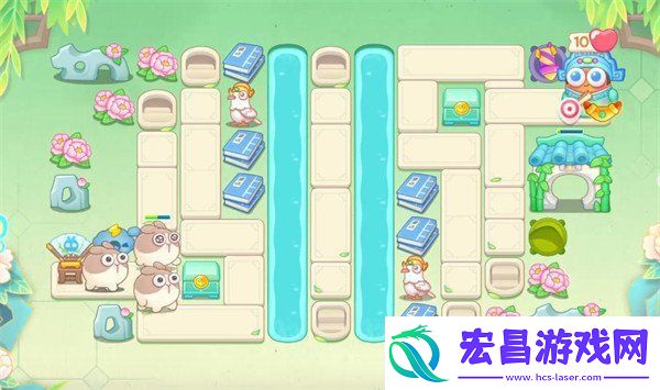 保卫萝卜4梁波波与祝秋秋第75关怎么过