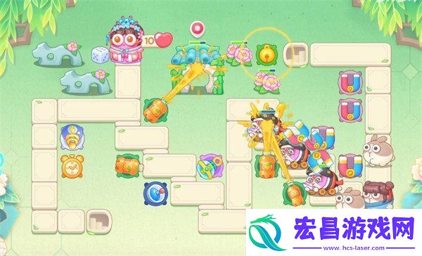 保卫萝卜4梁波波与祝秋秋第91关怎么过