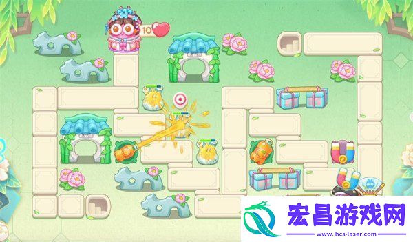 保卫萝卜4梁波波与祝秋秋第91关怎么过